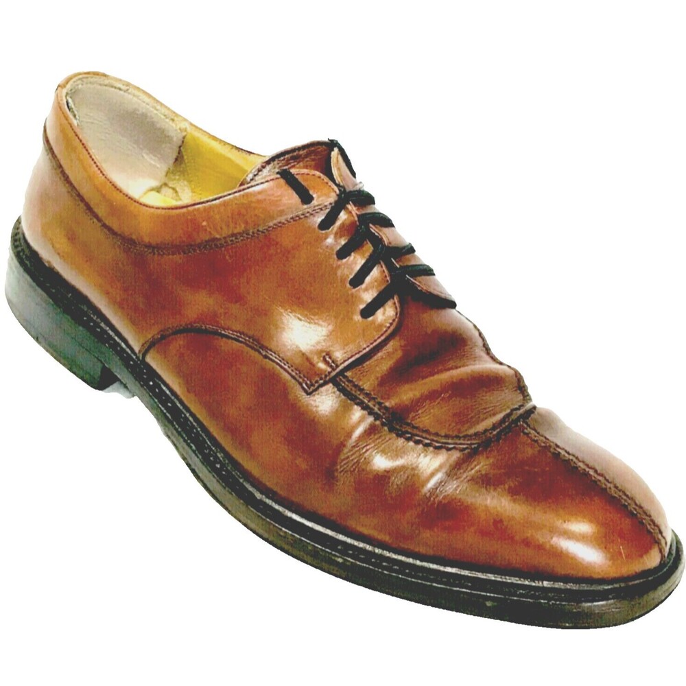 Avventura Shoes Split Toe Leather Oxford Handmade Spain 9.5 Brown Lace Academia